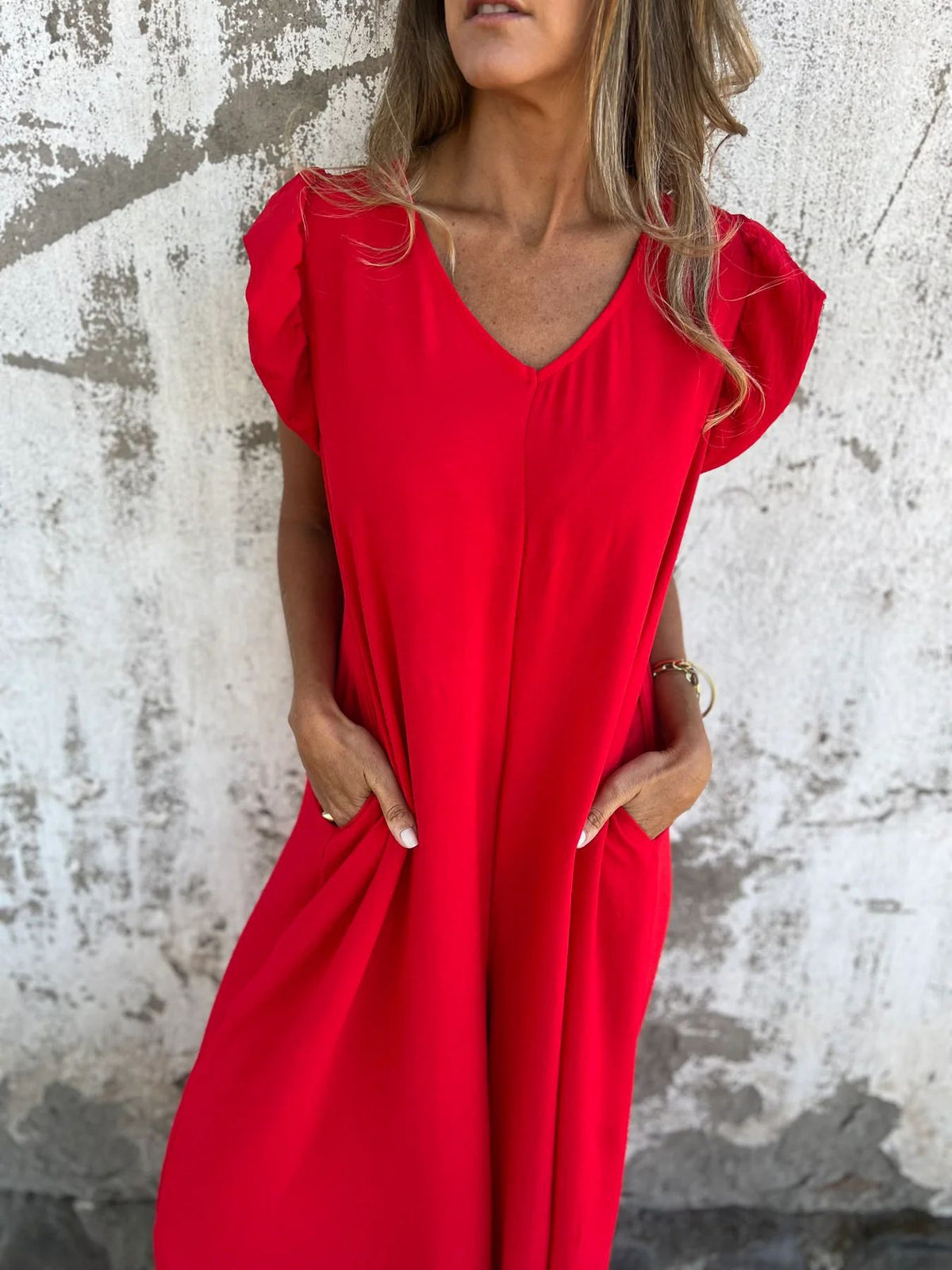 Cassandra™ | Trendy V-Neck Women Jumpsuit