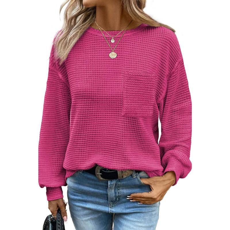 LIORA™ | Cozy Oversized Long Sleeve Crewneck Blouse
