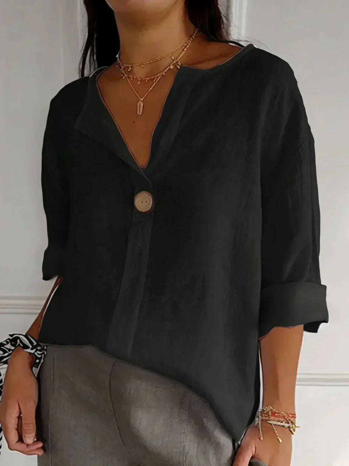 Nayla™| Women Casual V-Neck Blouse