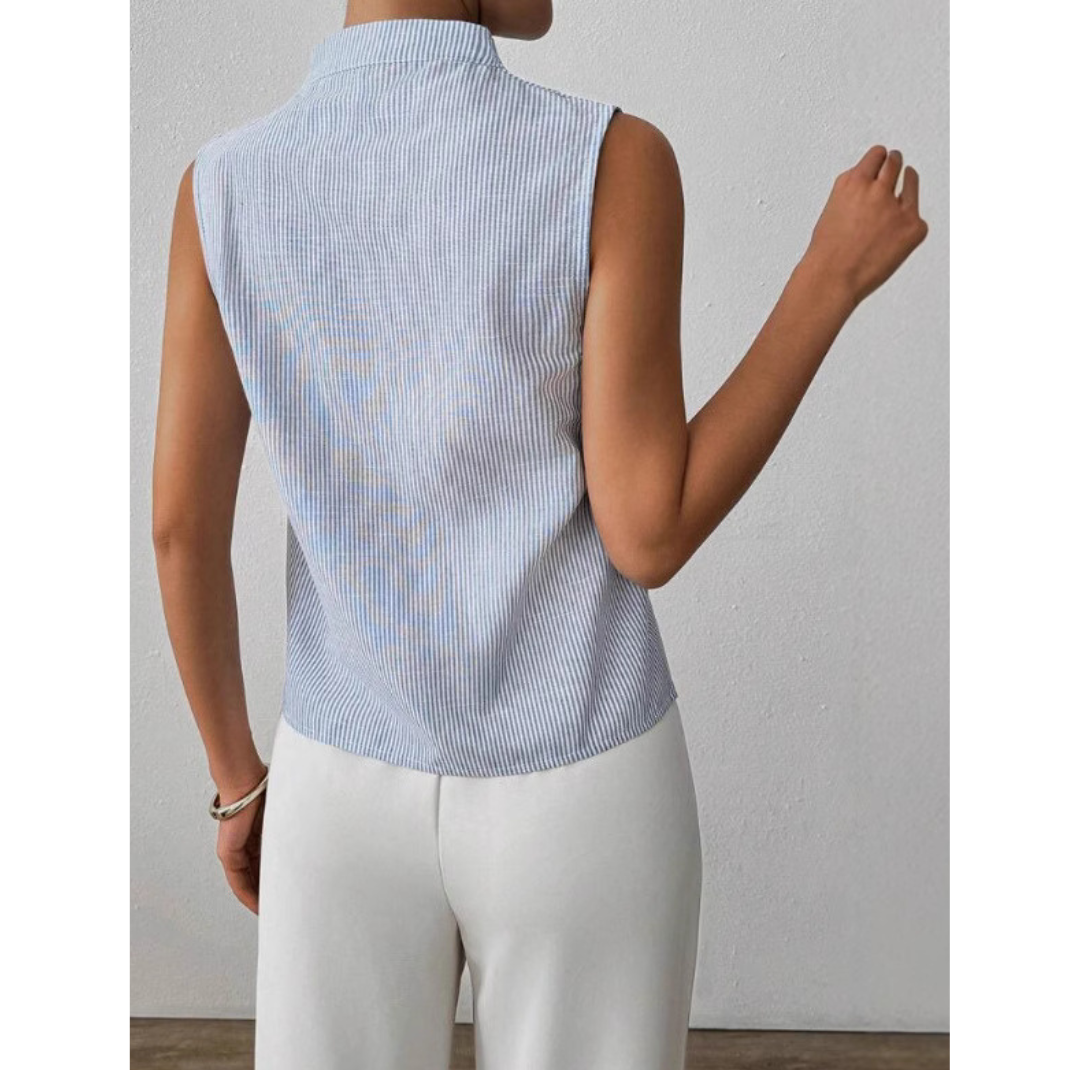BLESSICA™ | Women Classic Sleeveless Striped Top