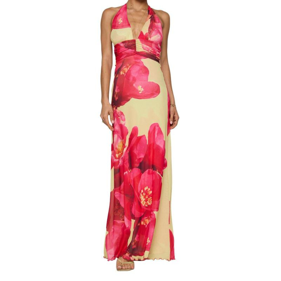 Fita™ | Elegant Halter Backless Summer Dress