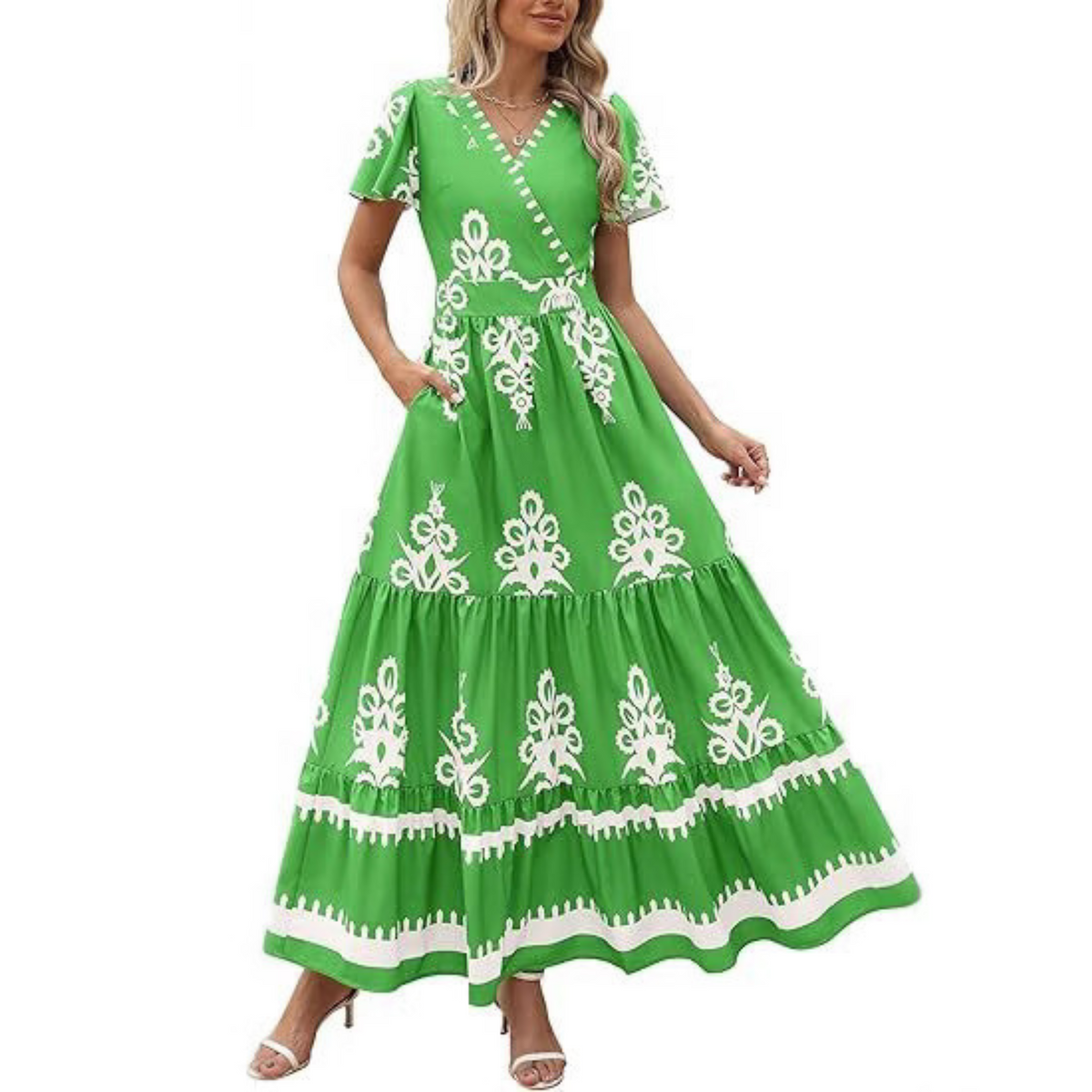 Hellenore™| Women Casual Chic Floral Maxi Dress