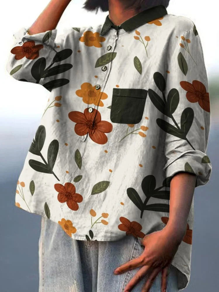 Eleanor™| Women Elegant Plant Art Shirt