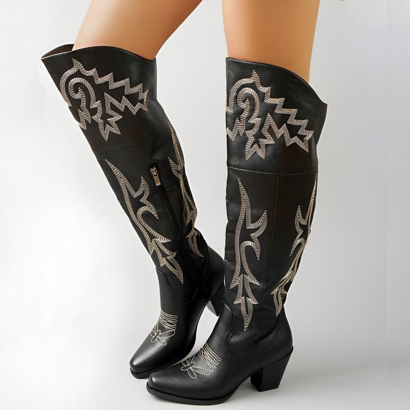 Cheyenne Classic Over-the-Knee Cowboy Boots