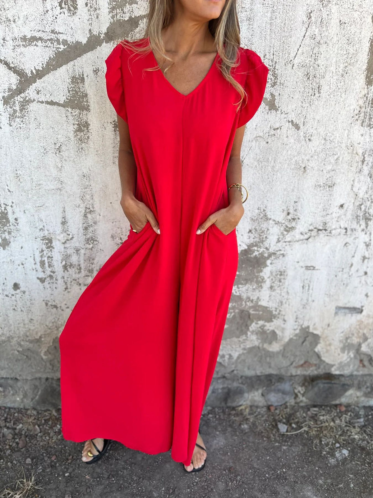 Cassandra™ | Trendy V-Neck Women Jumpsuit