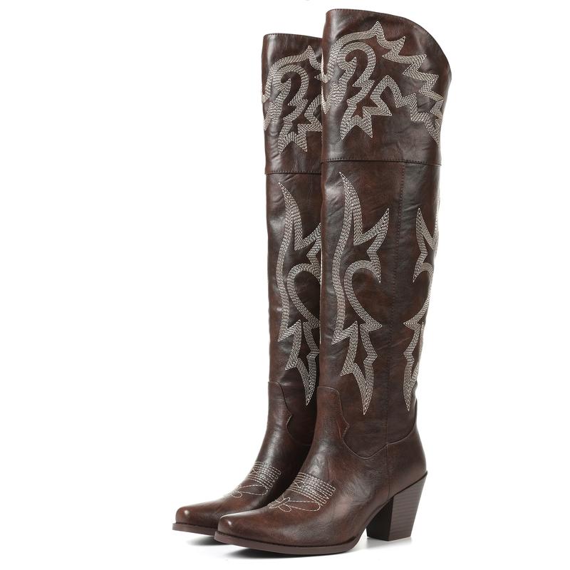 Cheyenne Classic Over-the-Knee Cowboy Boots
