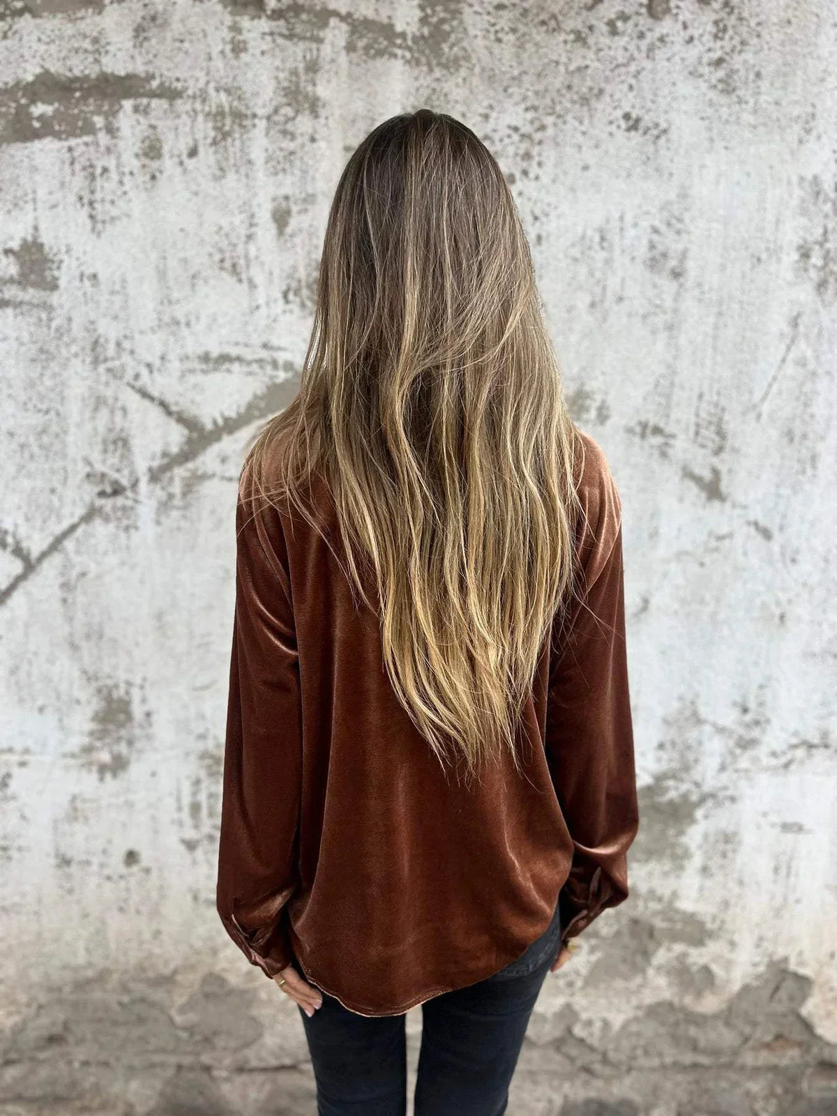 DAHLIA™ | Women Soft Velvet Shirt