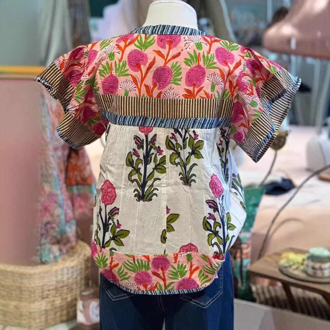 Elouisa™ | Women Soft Vintage Mixed Floral Top