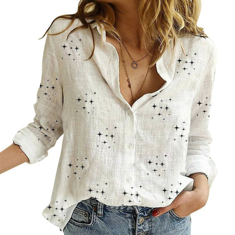 Sandra™ | Classic Women Printed Blouse