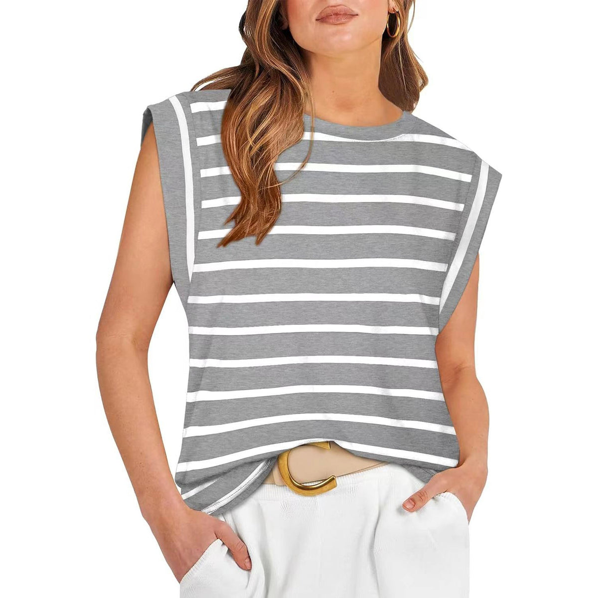 SAMPAGUITA™ | Comfy Loose Fit Crew Neck Summer Top