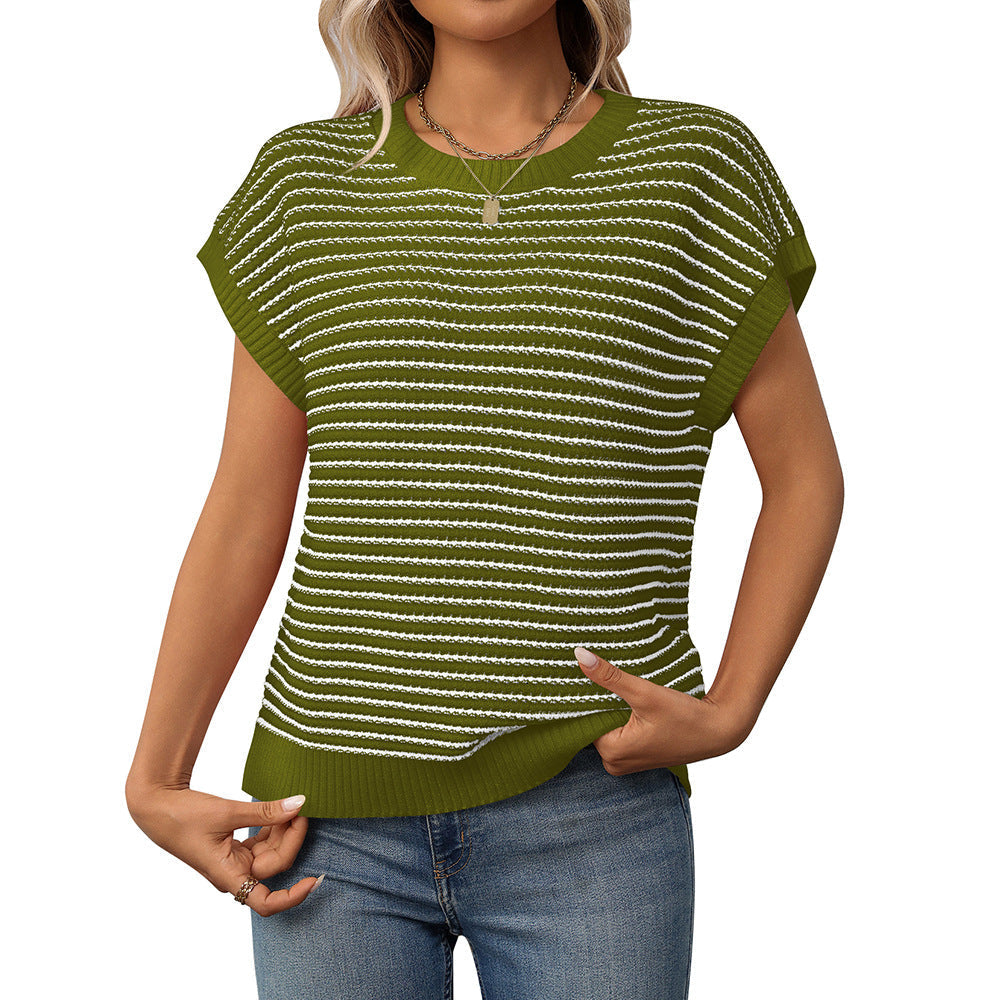 Dafrosa™ | Casual Striped Round-Neck Sweater