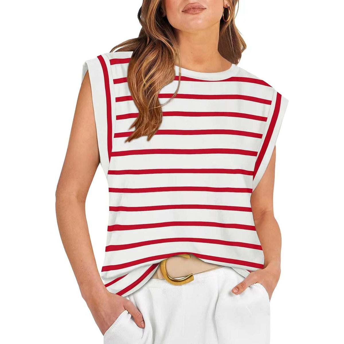 SAMPAGUITA™ | Comfy Loose Fit Crew Neck Summer Top