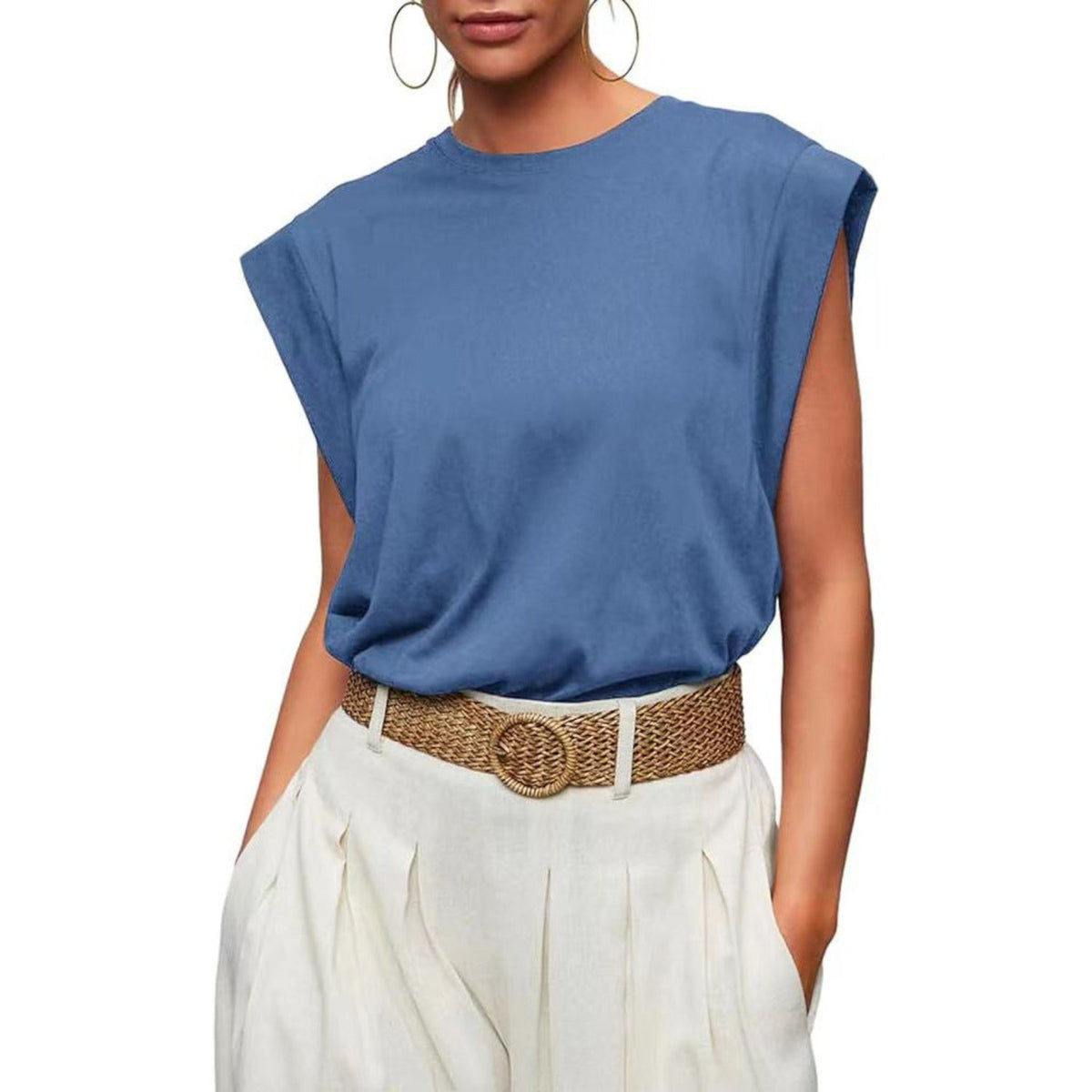 SAMPAGUITA™ | Comfy Loose Fit Crew Neck Summer Top