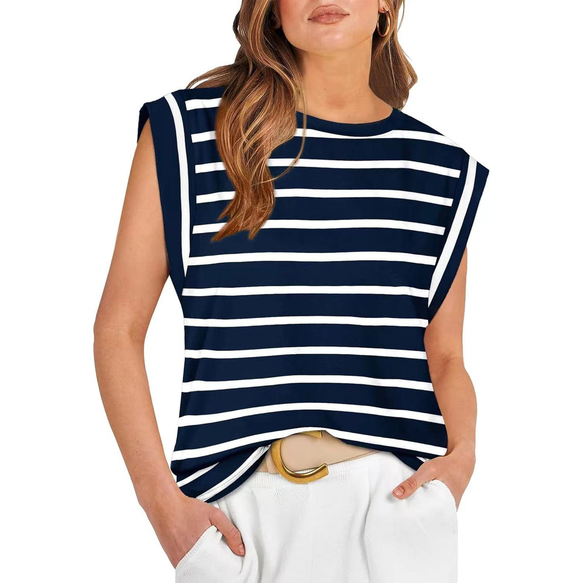 SAMPAGUITA™ | Comfy Loose Fit Crew Neck Summer Top