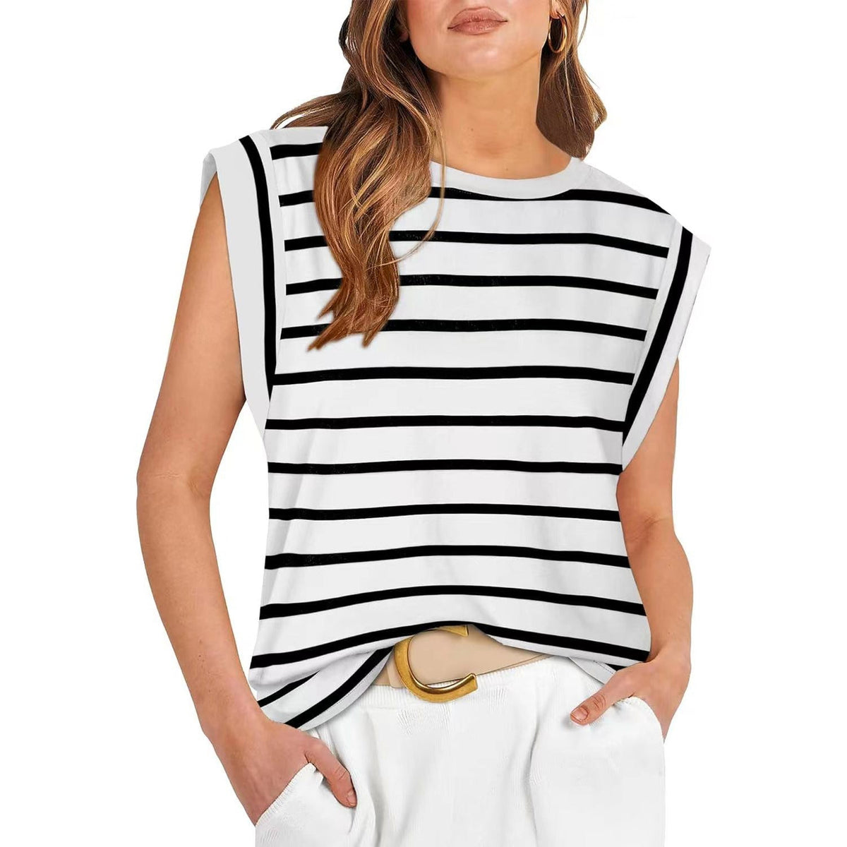SAMPAGUITA™ | Comfy Loose Fit Crew Neck Summer Top