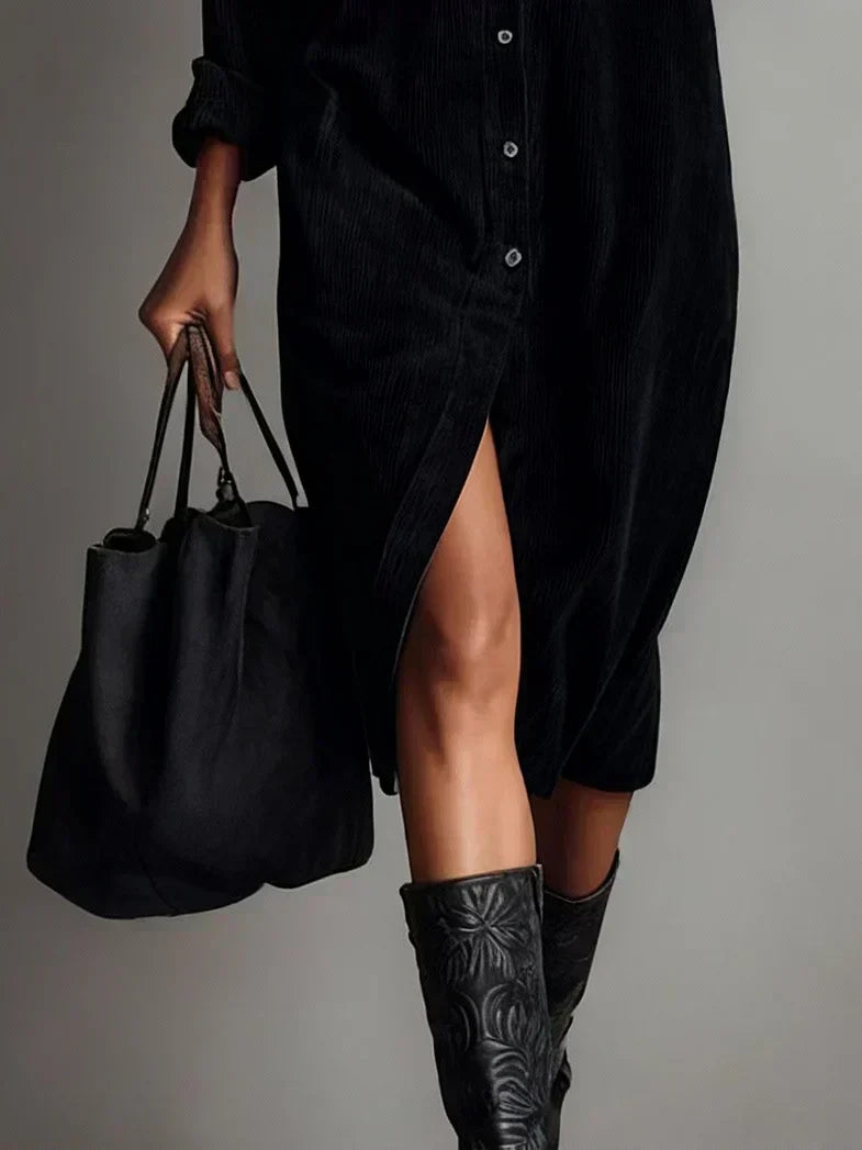 Aurovia | Women Chic Flared Hem Dress