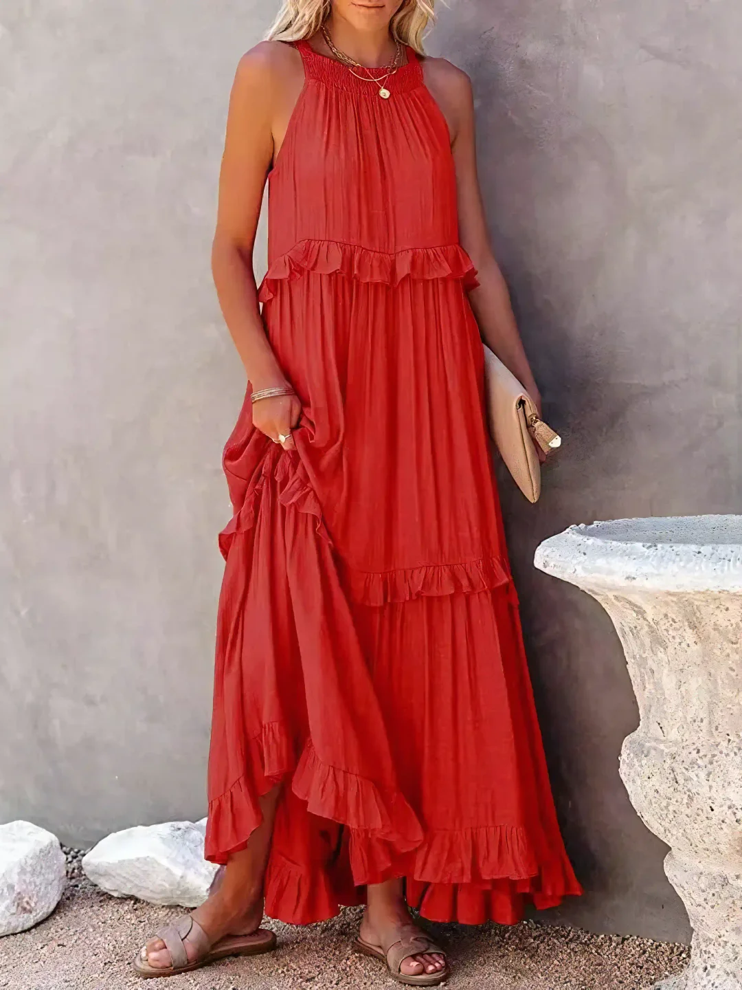 Cherry™ | Flow & Flutter Women Maxi Dress