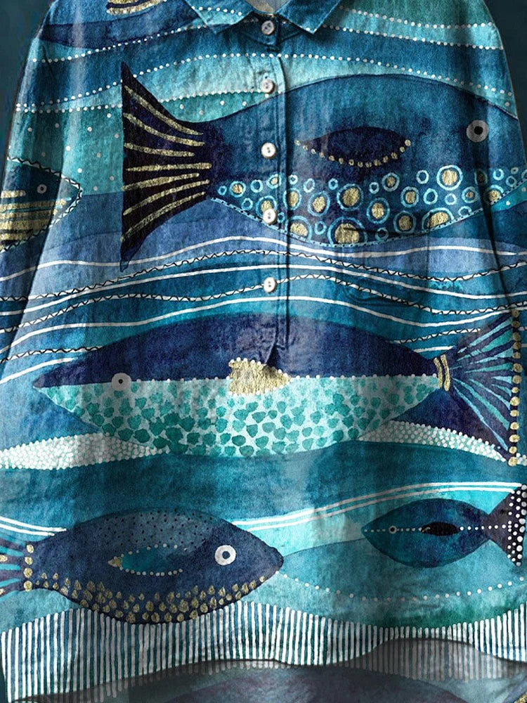 Jacky™ | Women Ocean Art Shirt