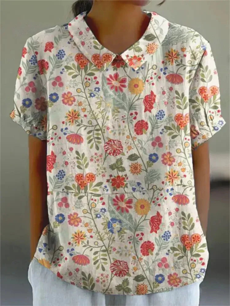 MARLENE™ | Women Vintage Print Shirt