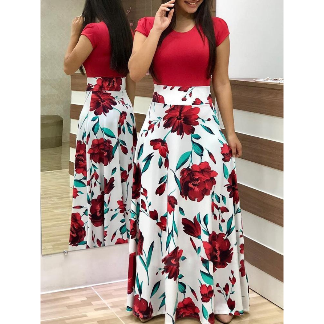 Evalise™ | Elegant Floral Bodycon Maxi Dress