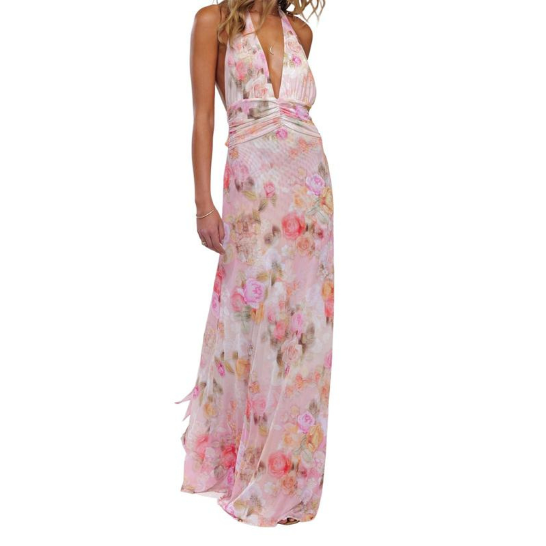Fita™ | Elegant Halter Backless Summer Dress