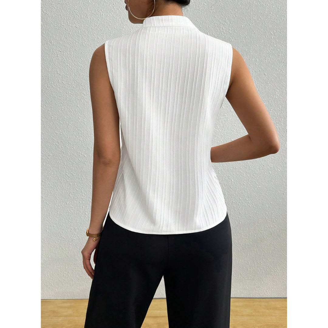 BLESSICA™ | Women Classic Sleeveless Striped Top
