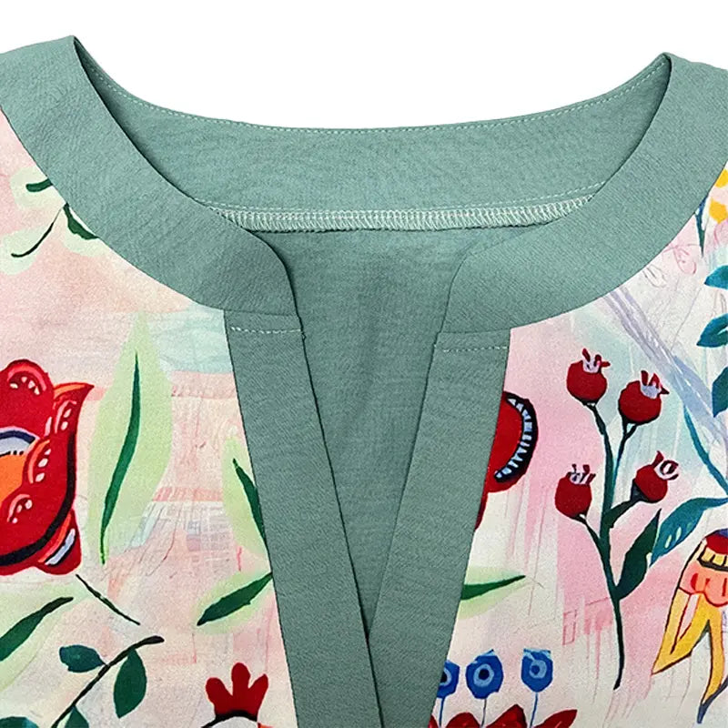 Amarri™ | Classy Women Mixed Floral Vintage Blouse