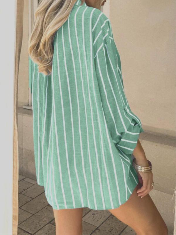 ELISENA™ | Timeless Long Sleeve Striped Summer Top