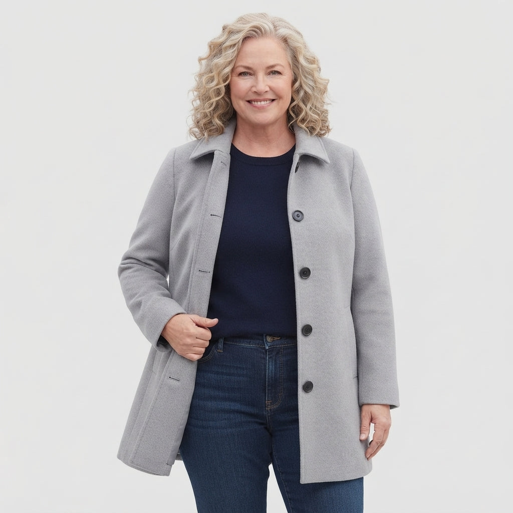 Monica | Classic Tailored Long Coat