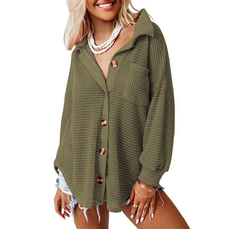 Kumot™ | Comfy Long Sleeve Button Down Collared Blouse