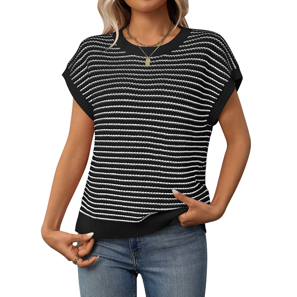 Dafrosa™ | Casual Striped Round-Neck Sweater