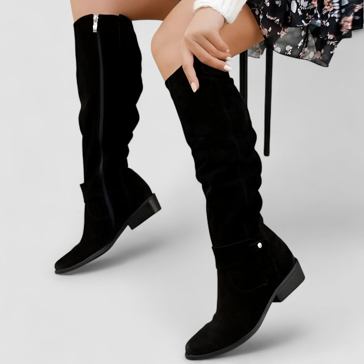 Stella | Women’s Suede Knee-High Boots