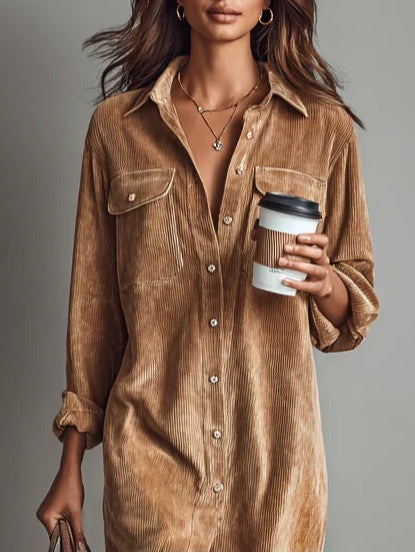 Aurovia | Women Chic Flared Hem Dress