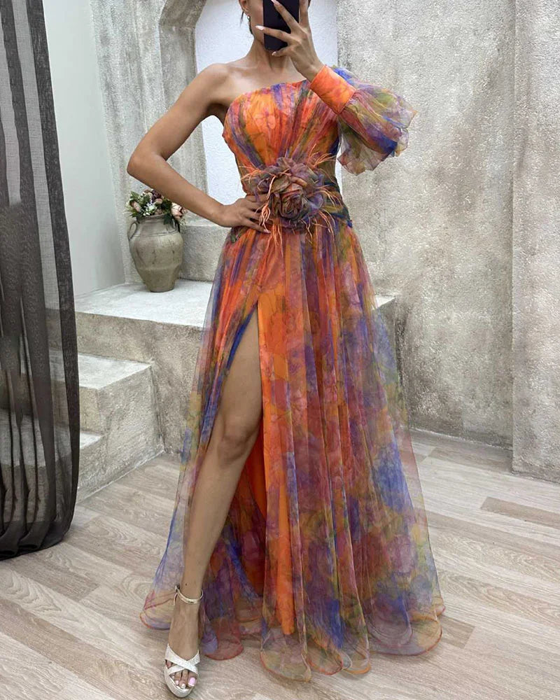 Cecelia | Elegant Women Split Dress