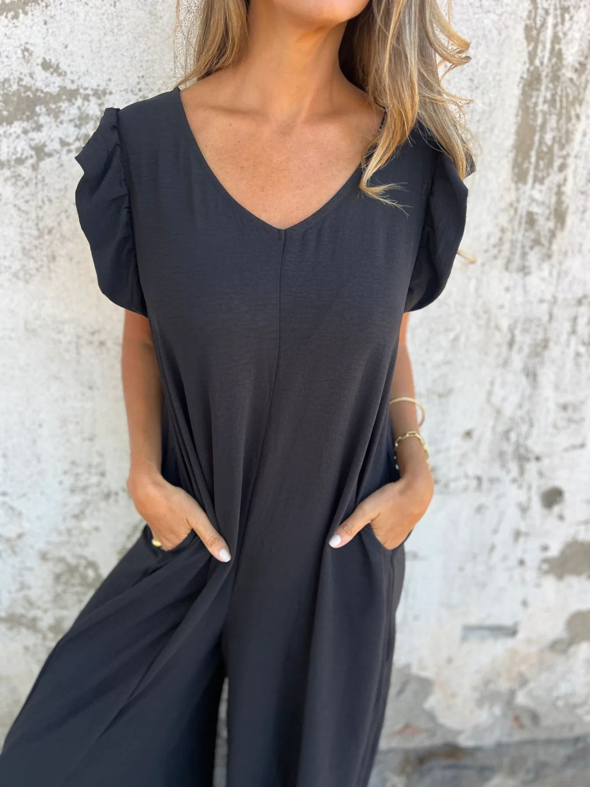 Cassandra™ | Trendy V-Neck Women Jumpsuit