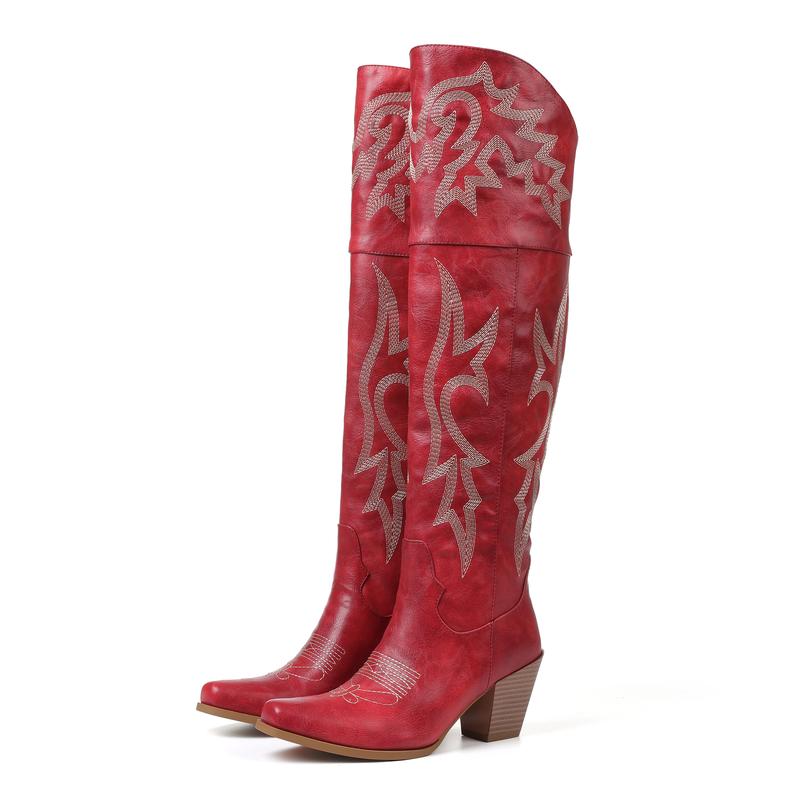 Cheyenne  Classic Over-the-Knee Cowboy Boots