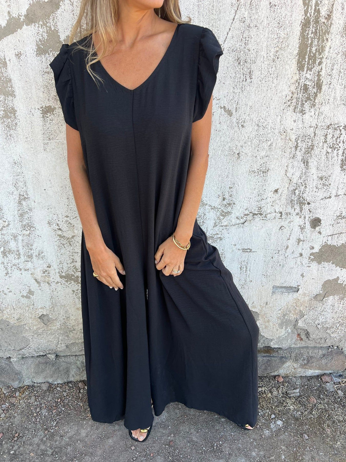 Cassandra™ | Trendy V-Neck Women Jumpsuit
