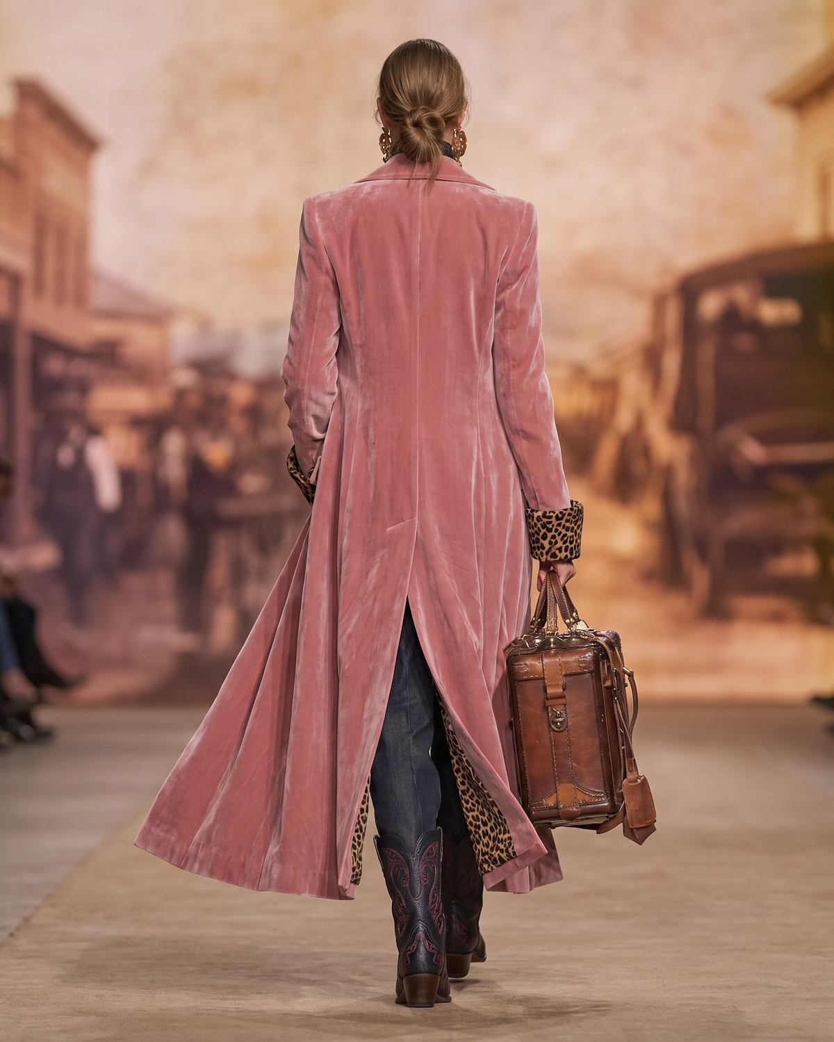June | Madison Velvet Tailored Coat
